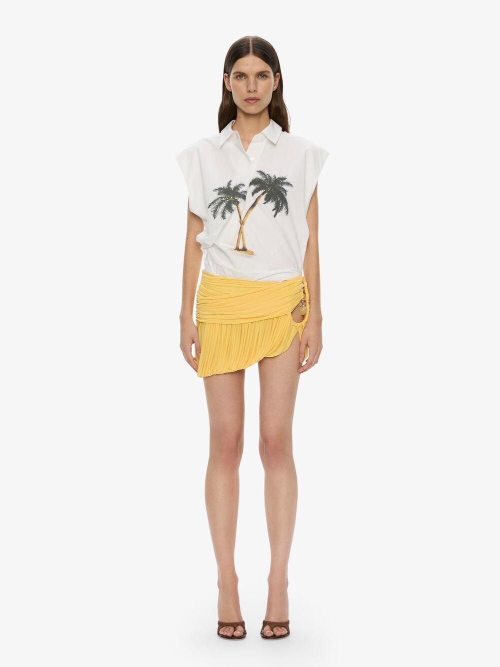Christopher Esber Beach Glass Bubble Mini Skirt in Yellow - 6